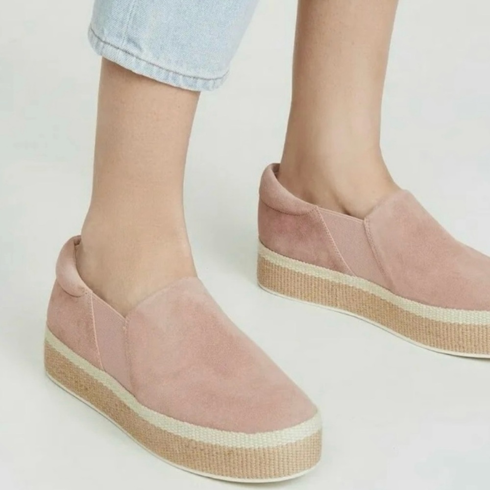 NEW ViNCE Wilden Flatform Suede Espadrille Sneakers Women's Slip-On Size 8 NWOT - Picture 13 of 14